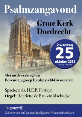 Psalmzangavond met bovenstem Dordrecht