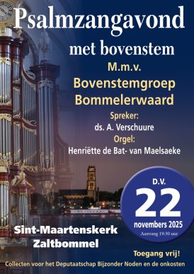 Psalmzangavond met bovenstem Zaltbommel