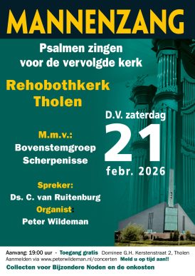 Mannenzang Tholen D.V. 21 februari 2026