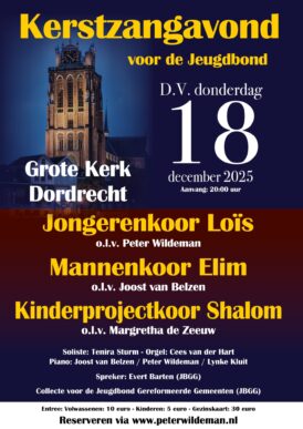 Kerstzangavond voor de Jeugdbond
