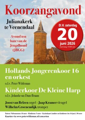 Koorzangavond Veenendaal D.V. 20 juni 2026